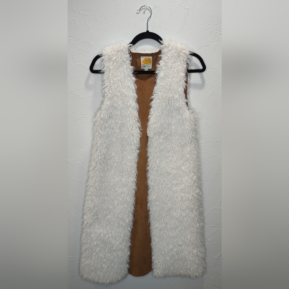 C&C California Faux Shearling Long Vest